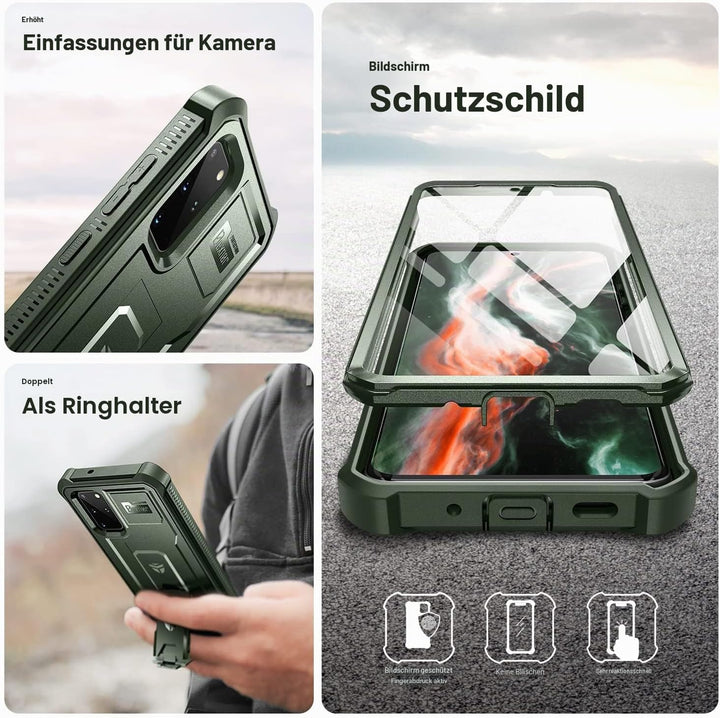 Dexnor Hülle Samsung Galaxy S20+ Plus 5G, eingebauter Displayschutz und Ständer, strapazierfähig, Mi
