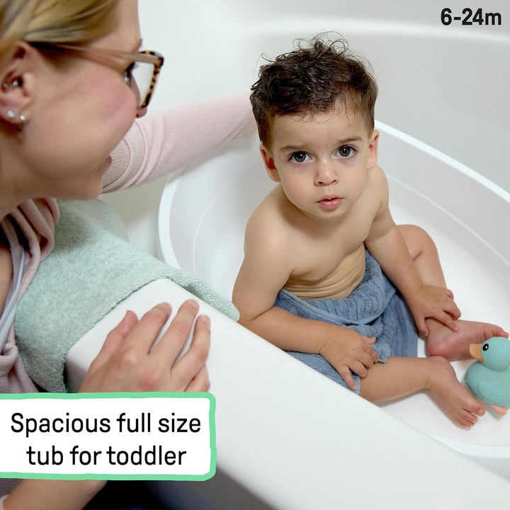 Ingenuity Full Comfort 3-in-1-Badewanne, 3-Phasen-Nutzung, Stützendes Tragetuch, Gestützter Sitz, OM