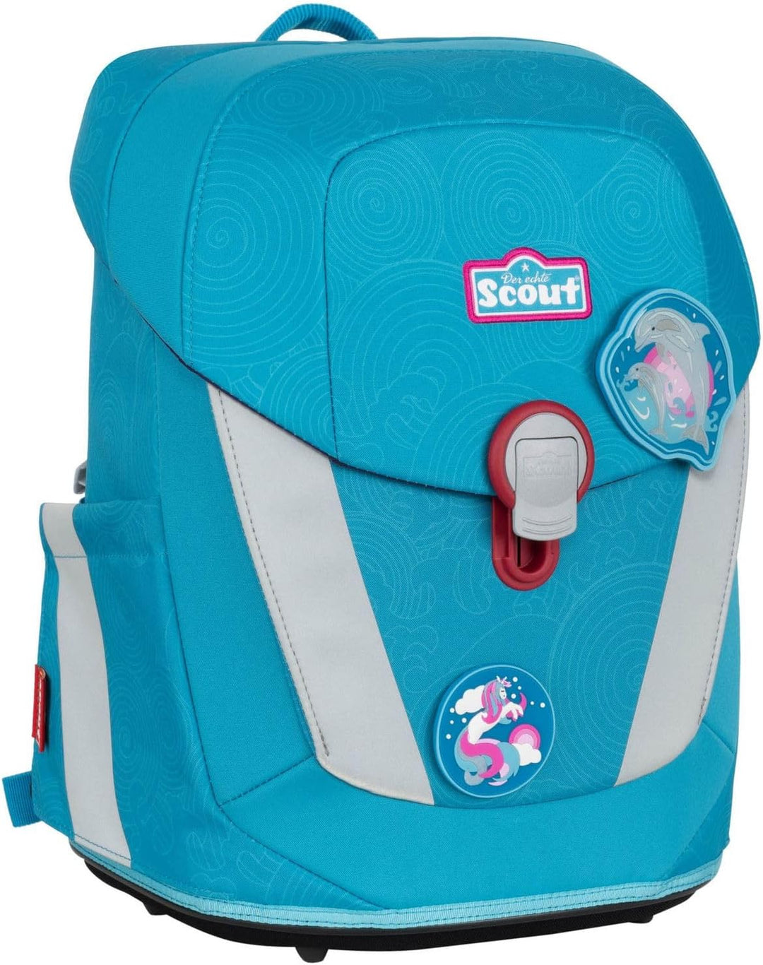 Scout Sunny II Schulranzen Set 4 tlg. mit Funny Snaps dolphins Einheitsgrösse