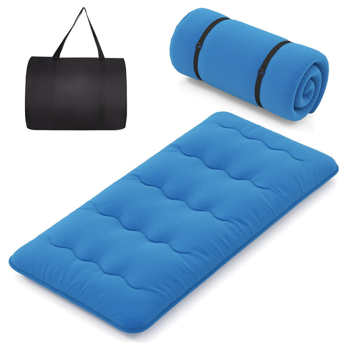COSTWAY Japanische Futon Matratze, Tatami-Matte, Bodenmatratze, Klappmatratze mit waschbarem Bezug,