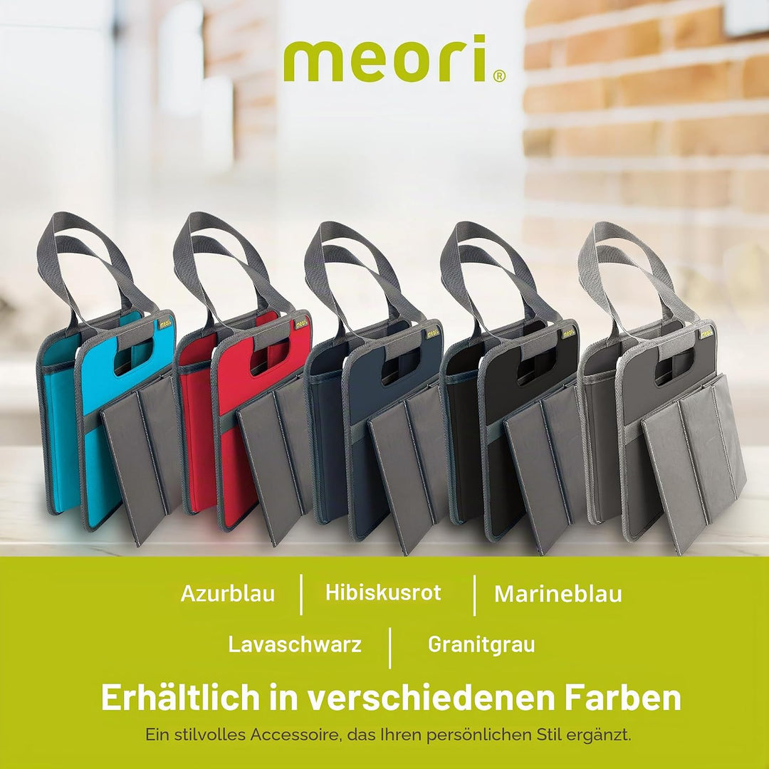 meori Grau faltbarer 6 Flaschen-Granit Flascheneinsatz herausnehmbar-Weinträger Einkaufskorb Transpo