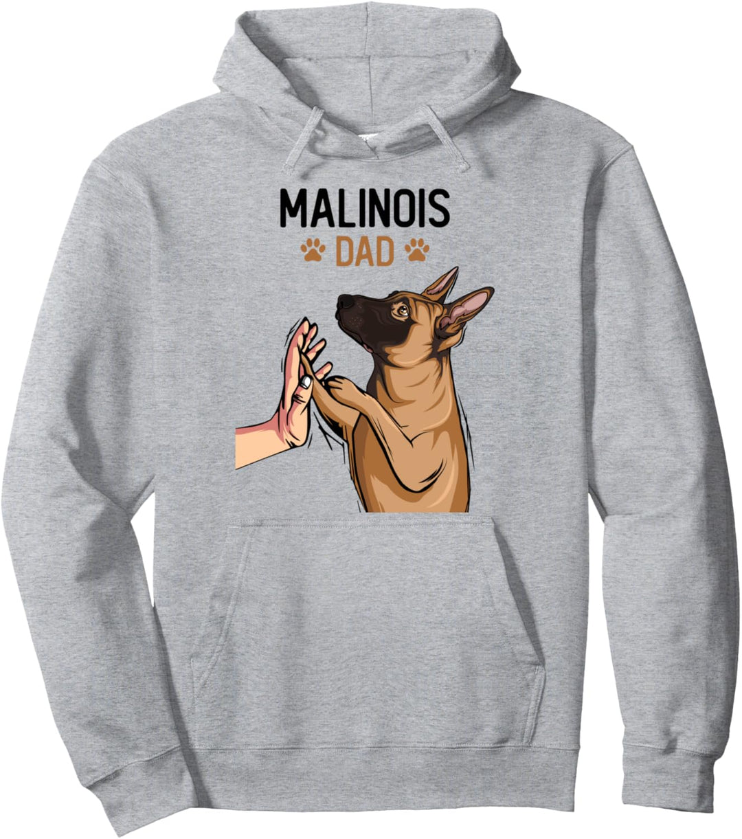 Malinois Dad Hunde Papa Hundehalter Herrchen Pullover Hoodie