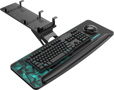 EUREKA ERGONOMIC Tastaturauszug Verstellbar Tastaturhalterung Schwenkbar Tastaturschublade mit Mausp