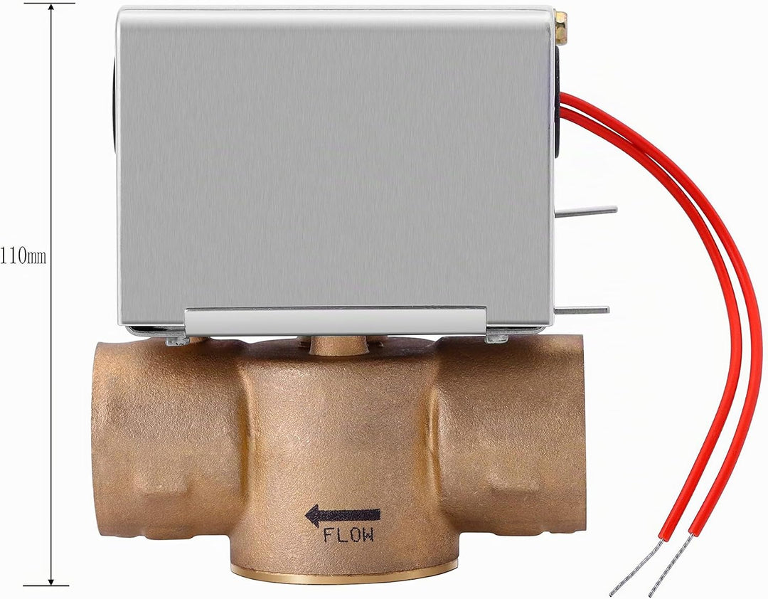 Motorisiertes Ventil 2 Wege Zonenventil 1 Zoll DN25 2 Drähte 220VAC Normalerweise Geschlossen 2 Wege