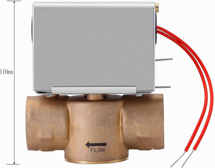 Motorisiertes Ventil 2 Wege Zonenventil 1 Zoll DN25 2 Drähte 220VAC Normalerweise Geschlossen 2 Wege