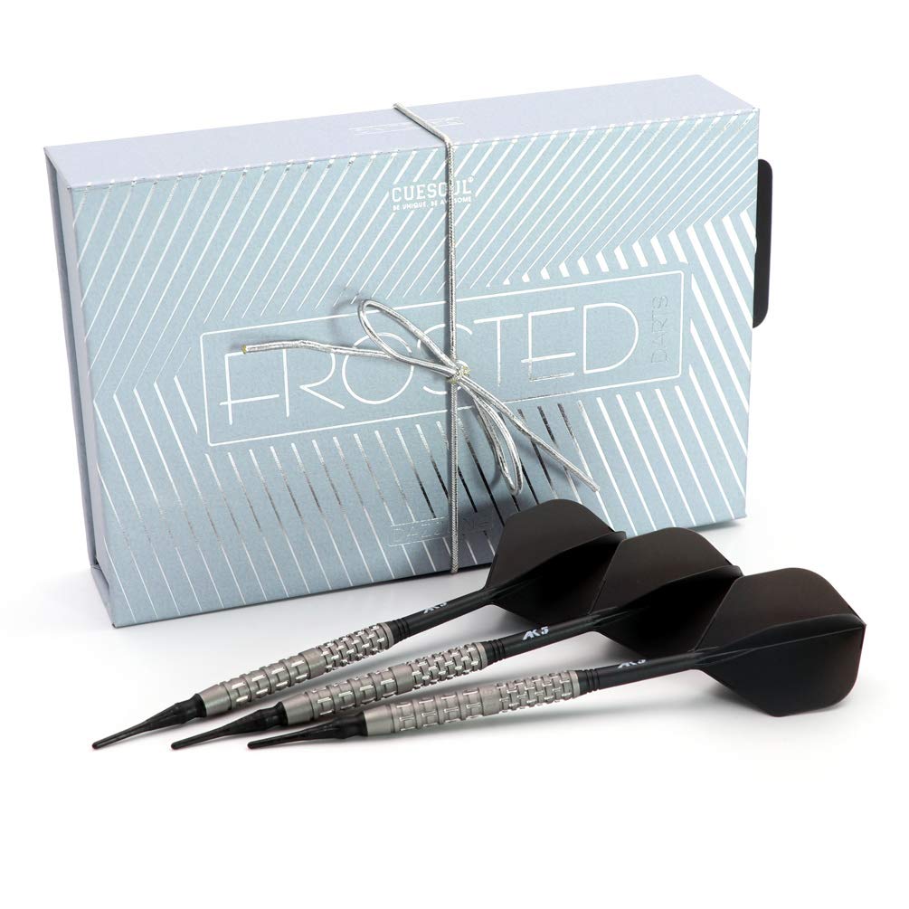 CUESOUL Dazzling 20g Soft Tip 90% Wolfram Dart Set Mattierte Oberfläche mit ROST Flügen CSDZ-DZR0120