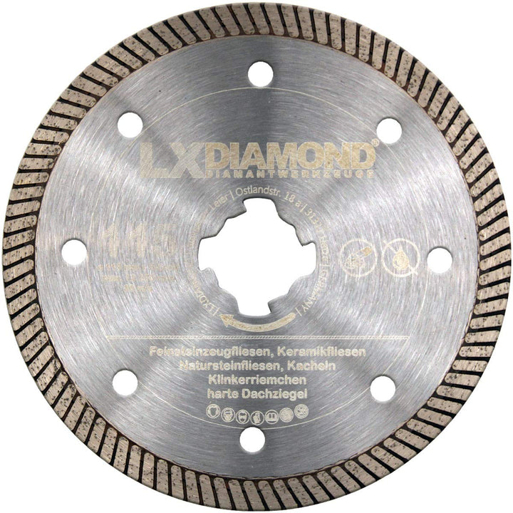 LXDIAMOND Diamant-Trennscheibe 115mm Premium Diamantscheibe für Feinsteinzeug Fliesen Natursteinflie