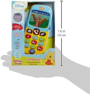 VTech Winnie Puuh Lernhandy – Mit den Originalstimmen von Winnie Puuh und seinen Freunden sowie span