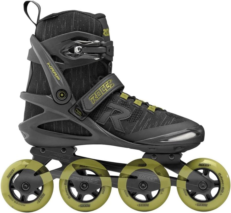 Roces Unisex – Erwachsene Warp Thread Tif Inline Skate 39 black-olive green, 39 black-olive green