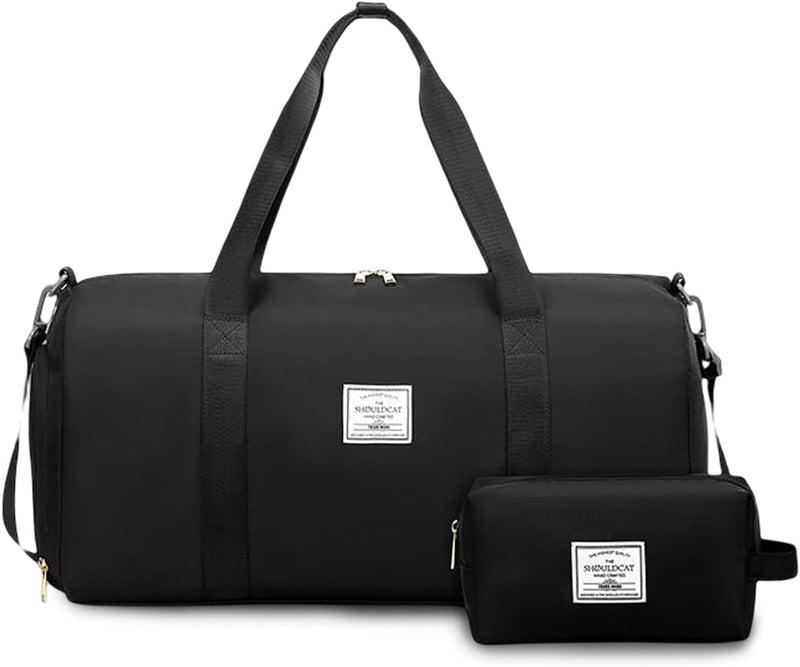 FANDARE Damen Reisetaschen Herren Klassische Sporttaschen Handgepäck mit Kosmetiktasche Weekender Um