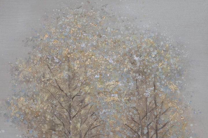 KunstLoft Leinwandbild | 100% HANDGEMALT | 60x90cm | Gemälde 'Secret Path' | Landschaften | Braun |