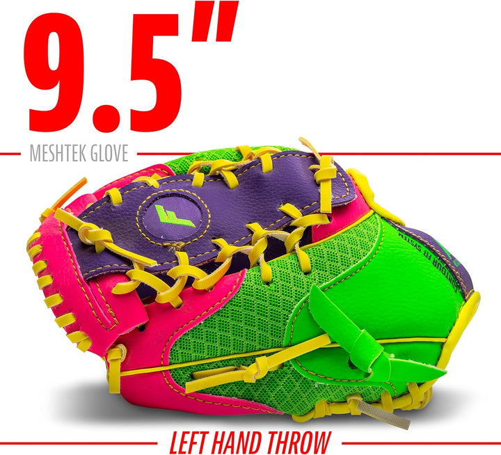Franklin Sports Teeball Recreational Series Fielding Handschuh mit Baseball, 24,1 cm für Linkshänder