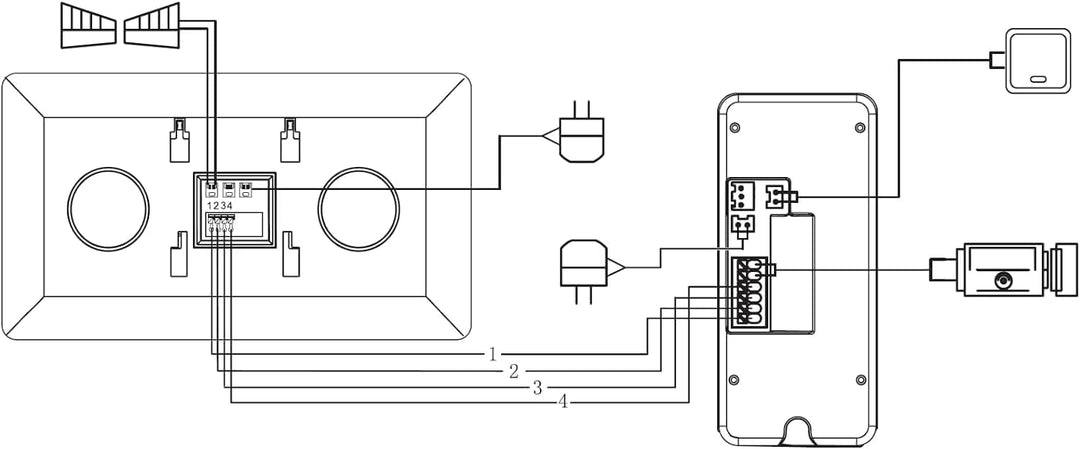 Eura VDP-76A3 Alpha Video-Türsprechanlage Gegensprechanlage 4 Draht, 7-Zoll-Farbmonitor, RFID, Bilds