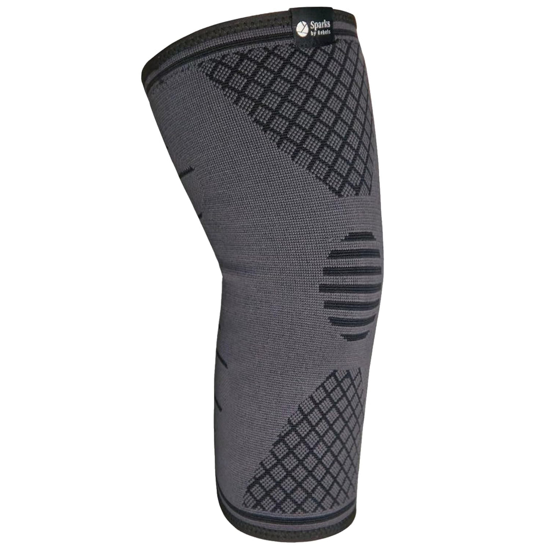 Sparks by Rebels Knie-Kompressionsmanschetten, hochwertige Kniestütze für Laufen, CrossFit, Wandern,