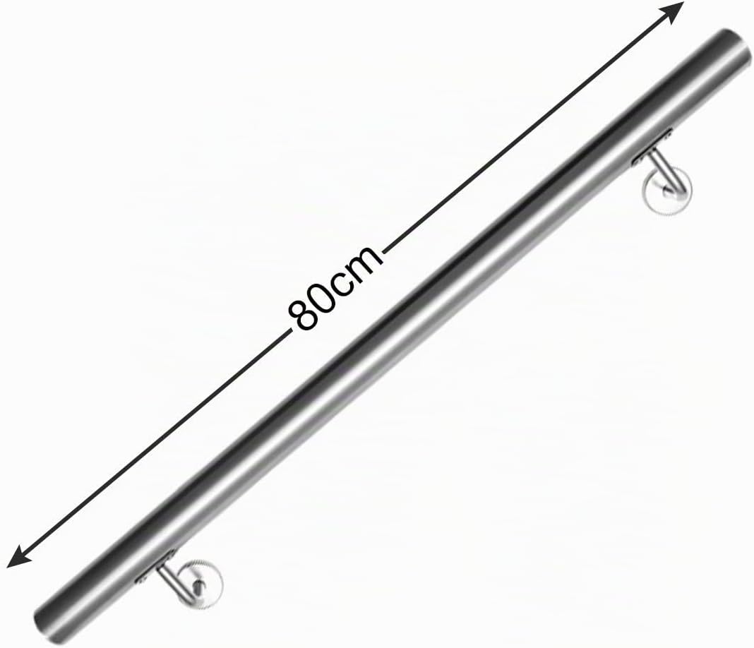 Daromigo Edelstahl Handlauf Treppengeländer Geländer Wandhandlauf Wand Treppe mit Wandhalterung und
