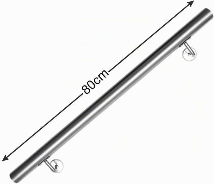 Daromigo Edelstahl Handlauf Treppengeländer Geländer Wandhandlauf Wand Treppe mit Wandhalterung und