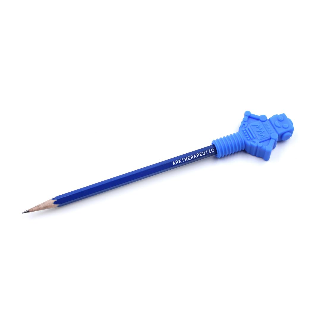 ARK® Beiss- und Kauaufsatz für Stifte in verschiedenen Stärken und Formen + Bleistift inkl. Logostar