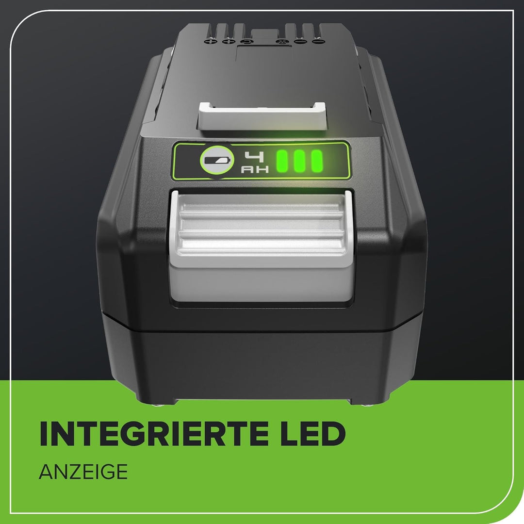 Greenworks 24V Akku - Greenworks wiederaufladbarer, leistungsstarker Akku für alle 24V Gartengeräte,