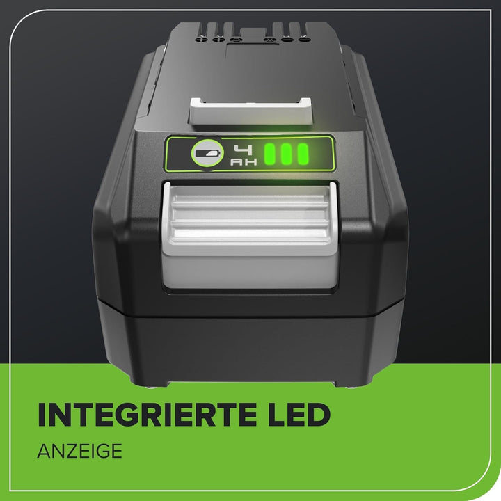 Greenworks 24V Akku - Greenworks wiederaufladbarer, leistungsstarker Akku für alle 24V Gartengeräte,