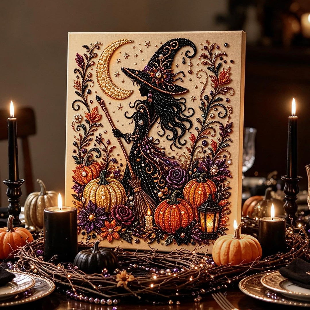 Ghost Pearl Art DIY Kit, Halloween Craft Wall Decor Set, Spooky Art | Fun Handmade Halloween Decorat
