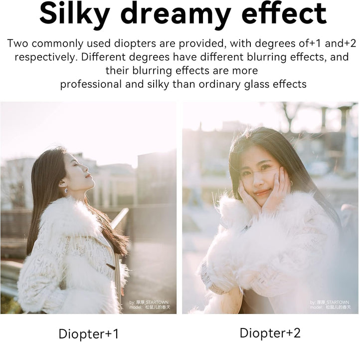 7artisans Handheld Split Dioptrien Lens Filter, Universal Glass Camera Filter Accessories Special Ef