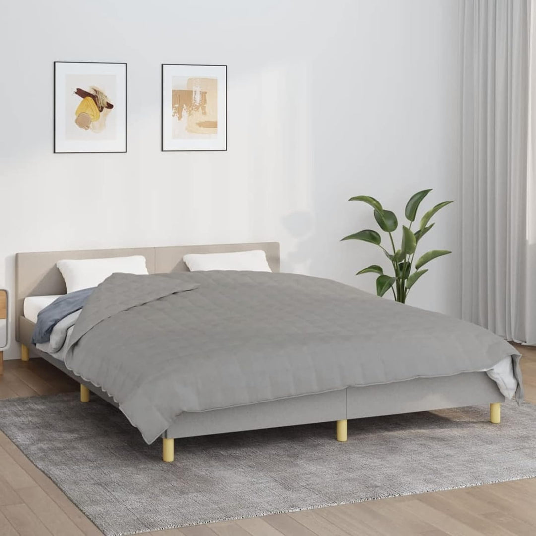 Gewichtsdecke Weighted Blanket Schwere Decke Zum Schlafen Schwere Decke Grau 220x240 cm 11 kg Stoff