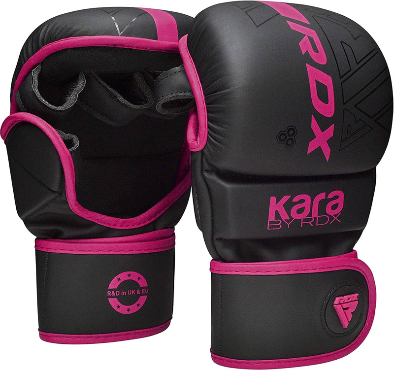 RDX MMA Handschuhe für Kampfsport Grappling Training, Maya Hide Leder Kara Sparring Handschuhe, Punc