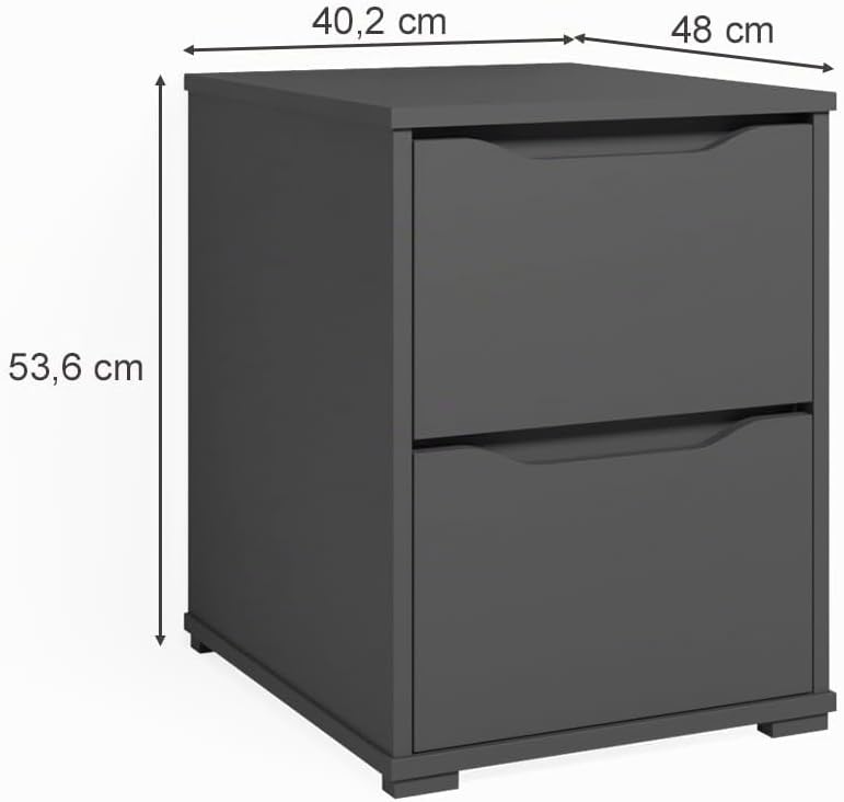 Vicco Anrichte Ruben, Anthrazit, 40.2 x 53.6 cm 40x54 cm, 40x54 cm