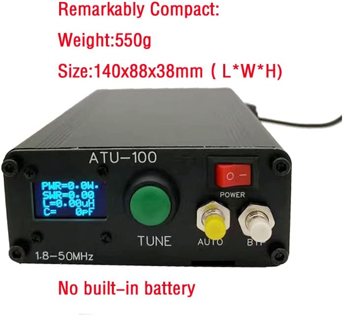 automatischer Antennentuner ATU-100 1.8-50mhz 100w Kurzwelle mit Metallgehäuse Assembled