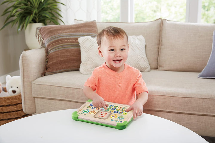 VTech Baby Interaktives Lerntablet – Umweltfreundliches Kindertablet aus FSC®-zertifiziertem Holz –