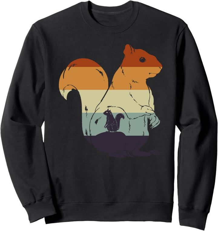 Retro Eichhörnchen Sweatshirt