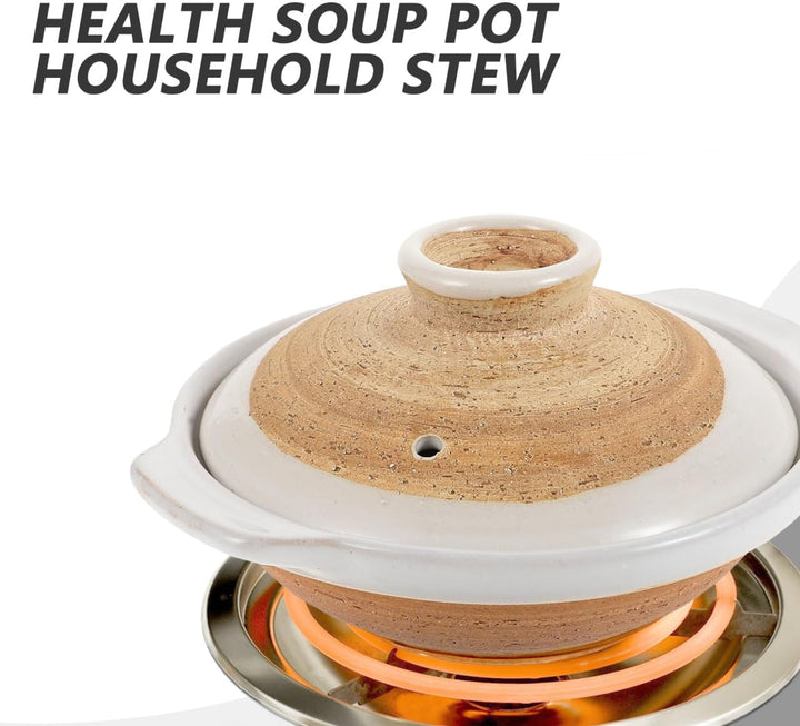 HEMOTON Japanischer Donabe Keramik Claypot Reispopf Mit Deckel Hitzebeständiger Tontopf Für Asiatisc