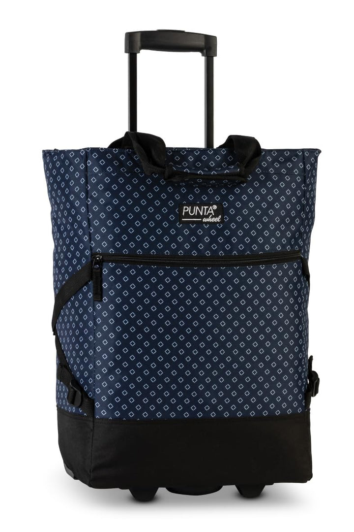 Punta® Einkaufstrolley Dunkelgrau/Schwarz (33 L) - Stabiler Einkaufswagen für müheloses Einkaufen mi
