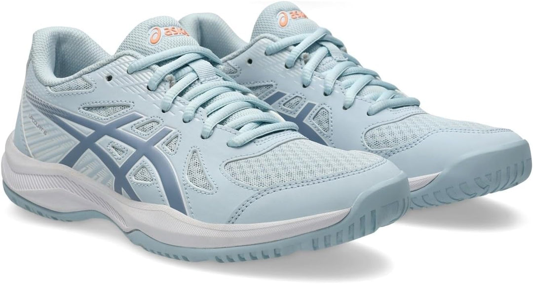 ASICS Damen Upcourt 6Sneaker 38 EU Hellblau, 38 EU Hellblau