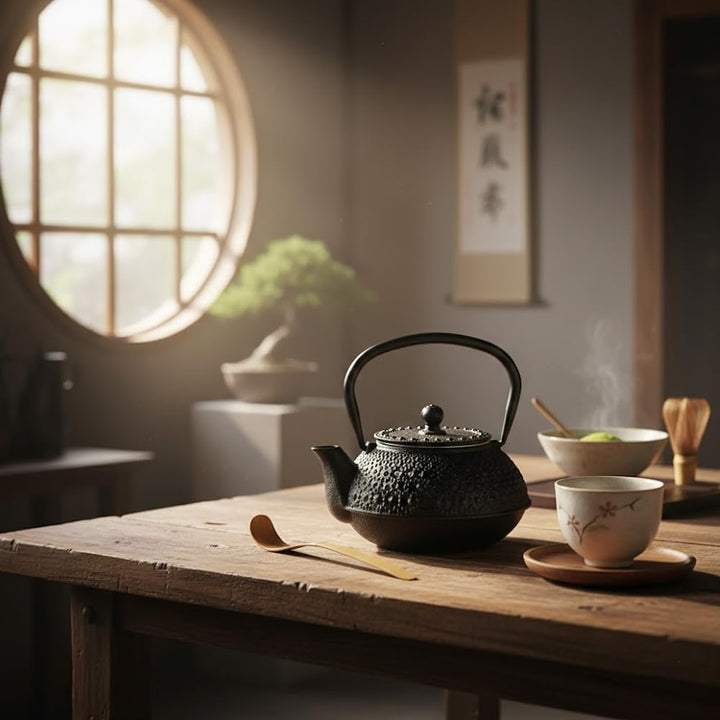 Suinga Teekanne aus Gusseisen, traditionelles japanisches Design, Fassungsvermögen 500 ml, für alle