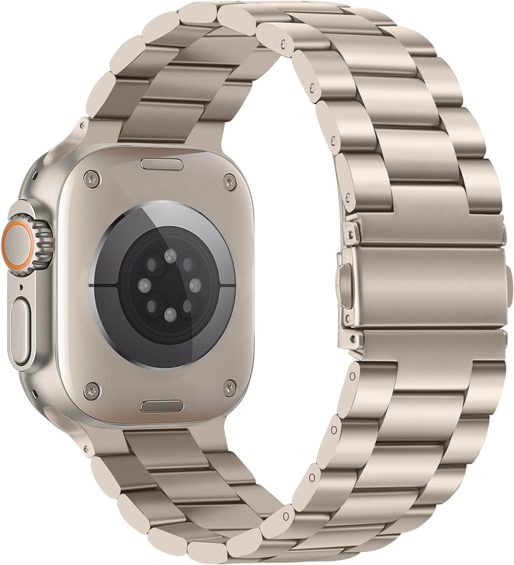 Tasikar Armbänder Kompatibel mit Apple Watch Ultra Ultra 2 49mm Prämie Edelstahl Metallarmband Kompa