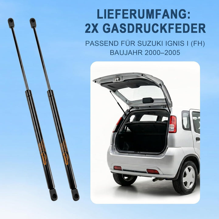 2x Heckklappendämpfer für Suzuki Ignis (FH) 2000-2005 | GasfederDämpfer Gasfeder Heckklappe Kofferra