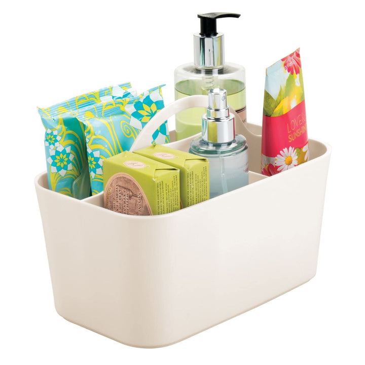 mDesign Badezimmer Korb mit Griff – als Kosmetik Organizer, Küchen Aufbewahrungsbox oder Handtuchhal