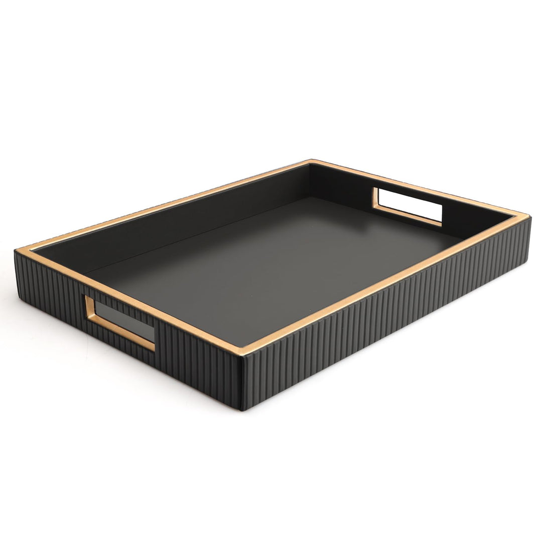 SANZIE Ledertablett, Schreibtisch-Aufbewahrung, Organizer, Premium-Serviertablett, dekoratives Table