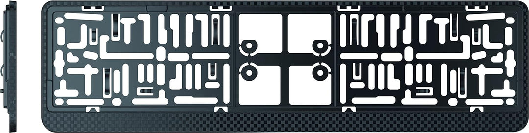 2 Stück Kennzeichenhalter, 3D Carbon Look, nur für ÖSTERREICHISCHE Kennzeichen geeignet