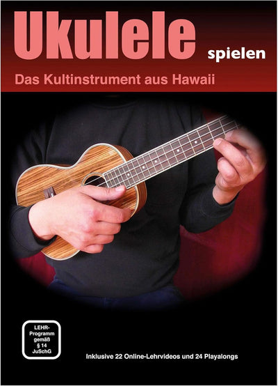 Classic Cantabile BeachBuddy "Black Beauty" Sopran Ukulele SET inkl. Tuner und Noten (Uke, Hawaii Gi