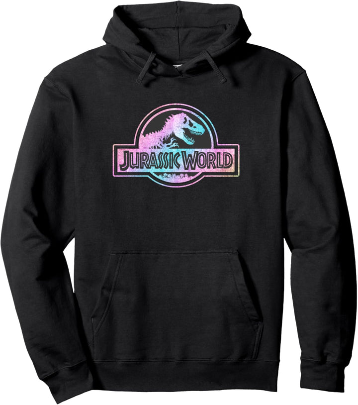 Jurassic World Rainbow Foil Logo Pullover Hoodie