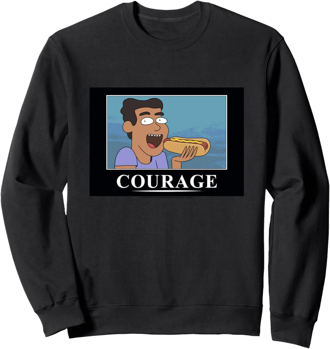 Rick and Morty Courage Poster Sweatshirt