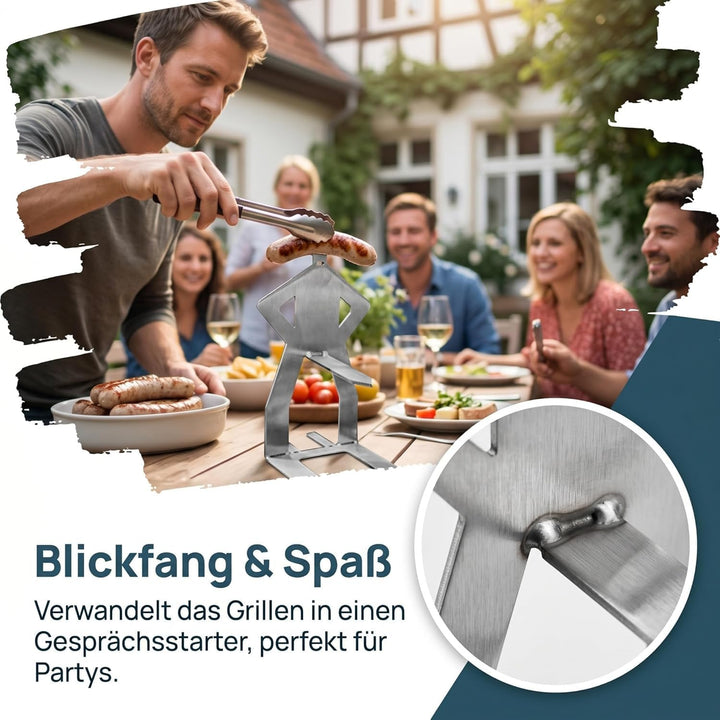 4 Lustige Grillständer, Wiederverwendbare Hotdog Und Wurstständer, Hotdog Halter für Ausflüge, Pickn