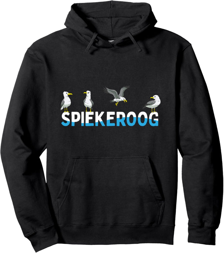 Spiekeroog Ostfriesische Insel Nordsee Küste Möwen Pullover Hoodie