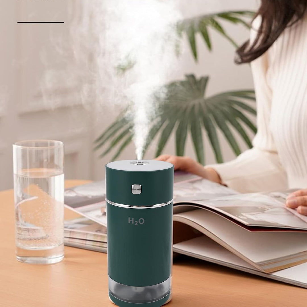 USB Cool Mist Luftbefeuchter, Tragbarer Mini-Luftbefeuchter 240 Ml Stille Echografietechnologie für