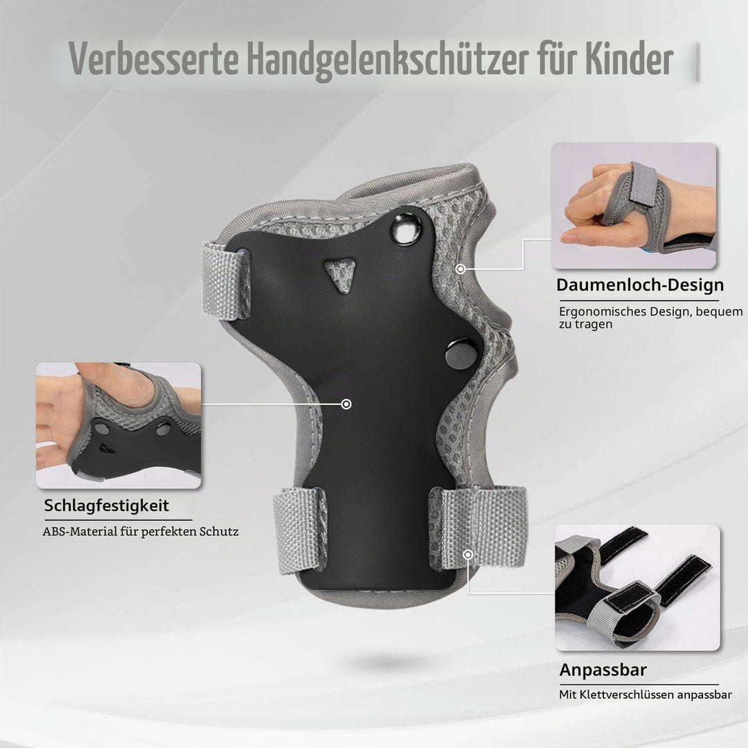 LANOVAGEAR Knieschoner Kinder Protektoren Knieschützer Set 2-8 Jahre Ellbogenschützer, Knieschützer