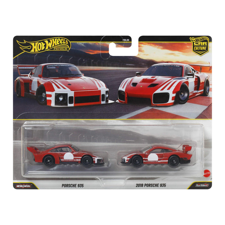 Hot Wheels Premium Car Culture 2er-Pack Fahrzeuge im Massstab 1:64, Einzigartige Zusammenstellungen,