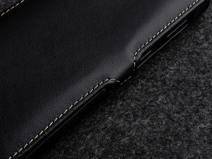 STILGUT Book Case kompatibel mit Samsung Galaxy S21 Plus 5G Hülle aus Leder mit Clip-Verschluss, Led