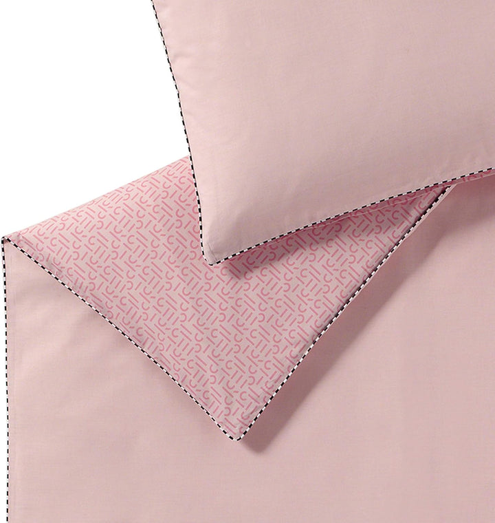 ESPRIT Bettwäsche 200x200 6teilig • Bettbezug rosa Scatter mit Kissenbezug 80x80 cm • 100% Baumwolle